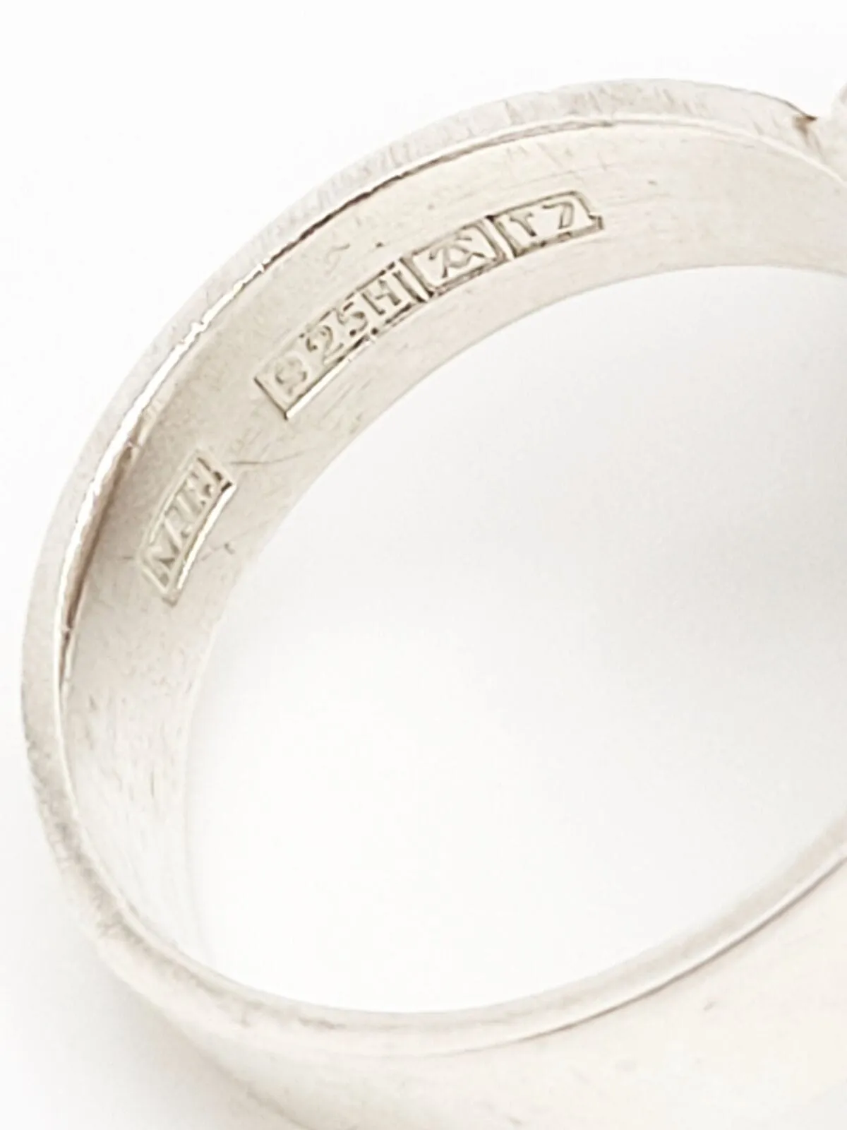 Matti J Hyvärinen Sirokoru Finland Abstract Mod Sterling Silver Ring Circa 1972