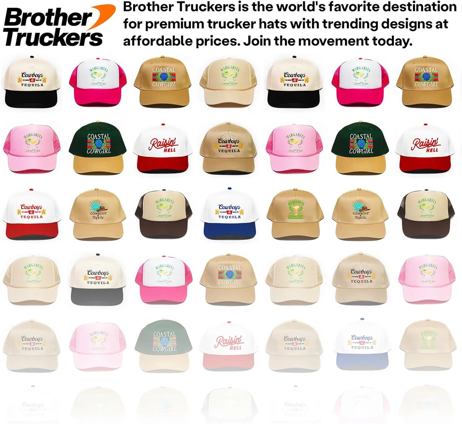 Members Only RBF Club Vintage Trucker Hat | Happier Than I Look | Premium Trendy Baseball Hat for Adults