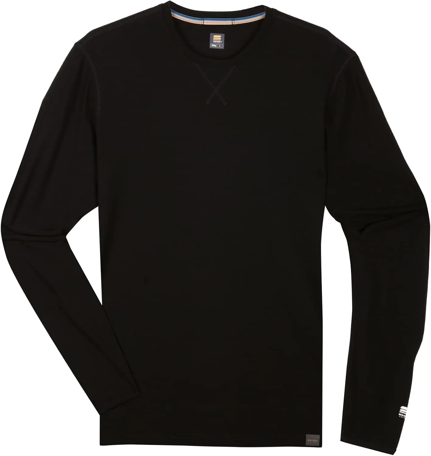 MERIWOOL Mens 100% Merino Wool Base Layer Lightweight Long Sleeve Thermal Shirt
