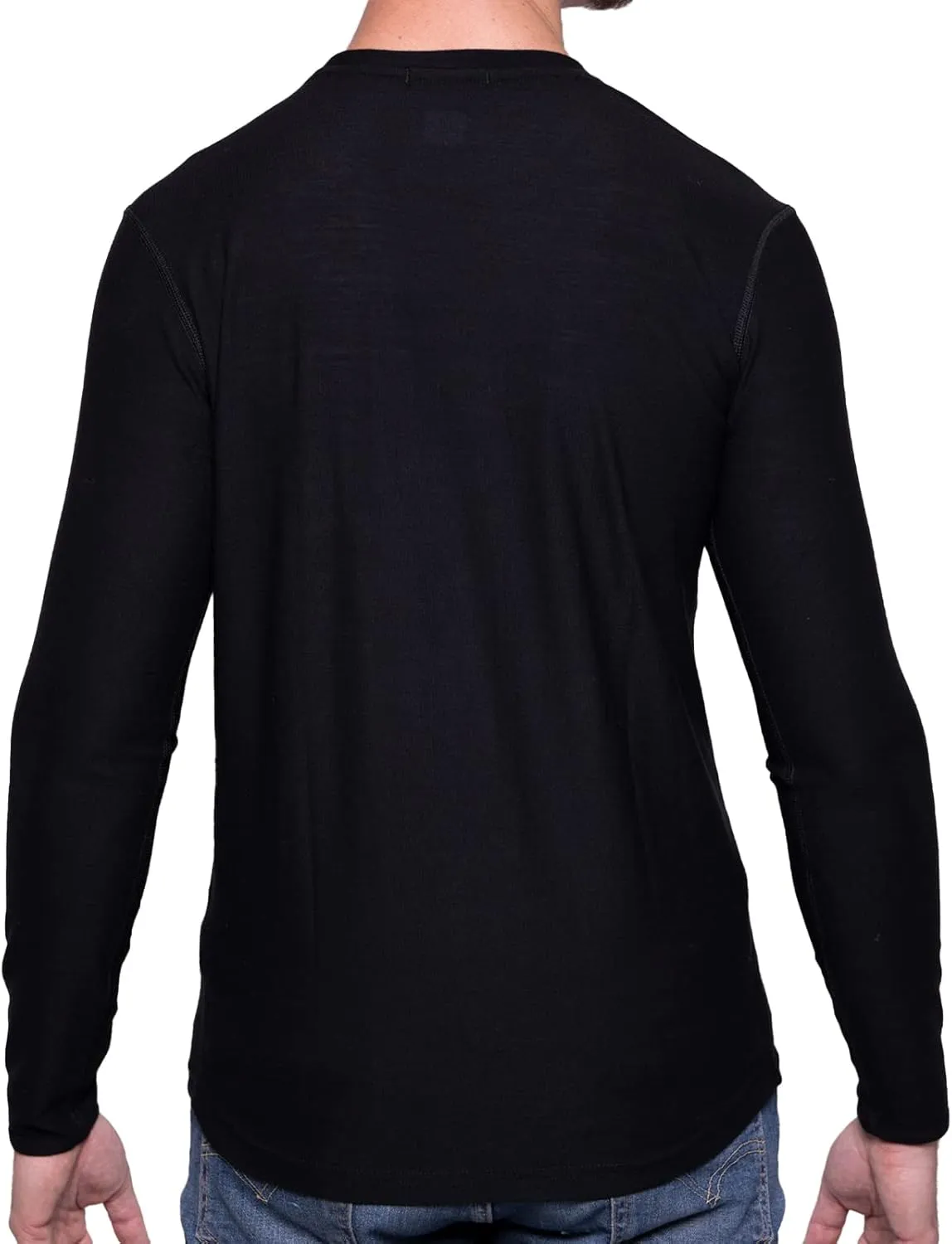 MERIWOOL Mens 100% Merino Wool Base Layer Lightweight Long Sleeve Thermal Shirt