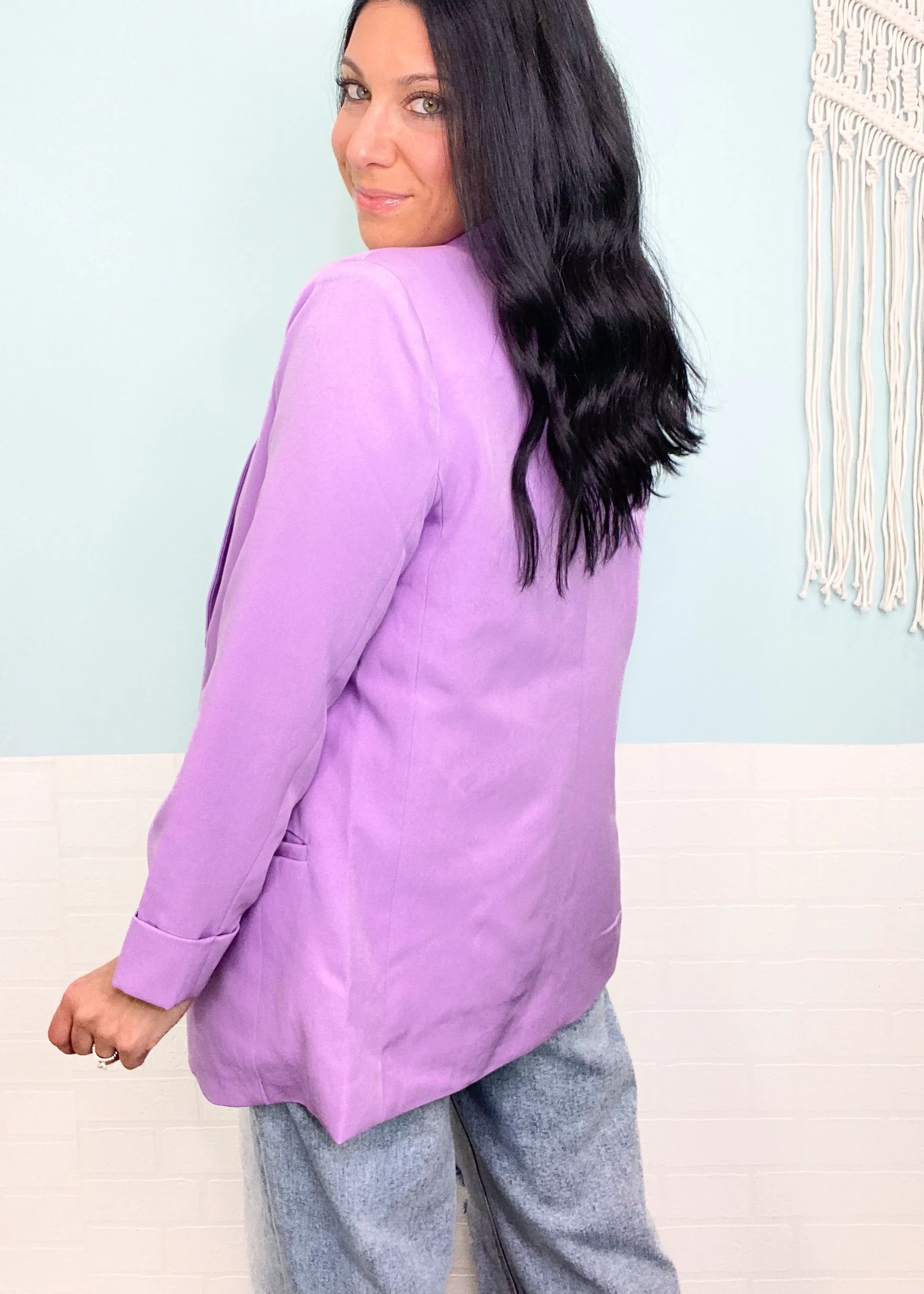 'New Bloom' Bold Lavender Blazer