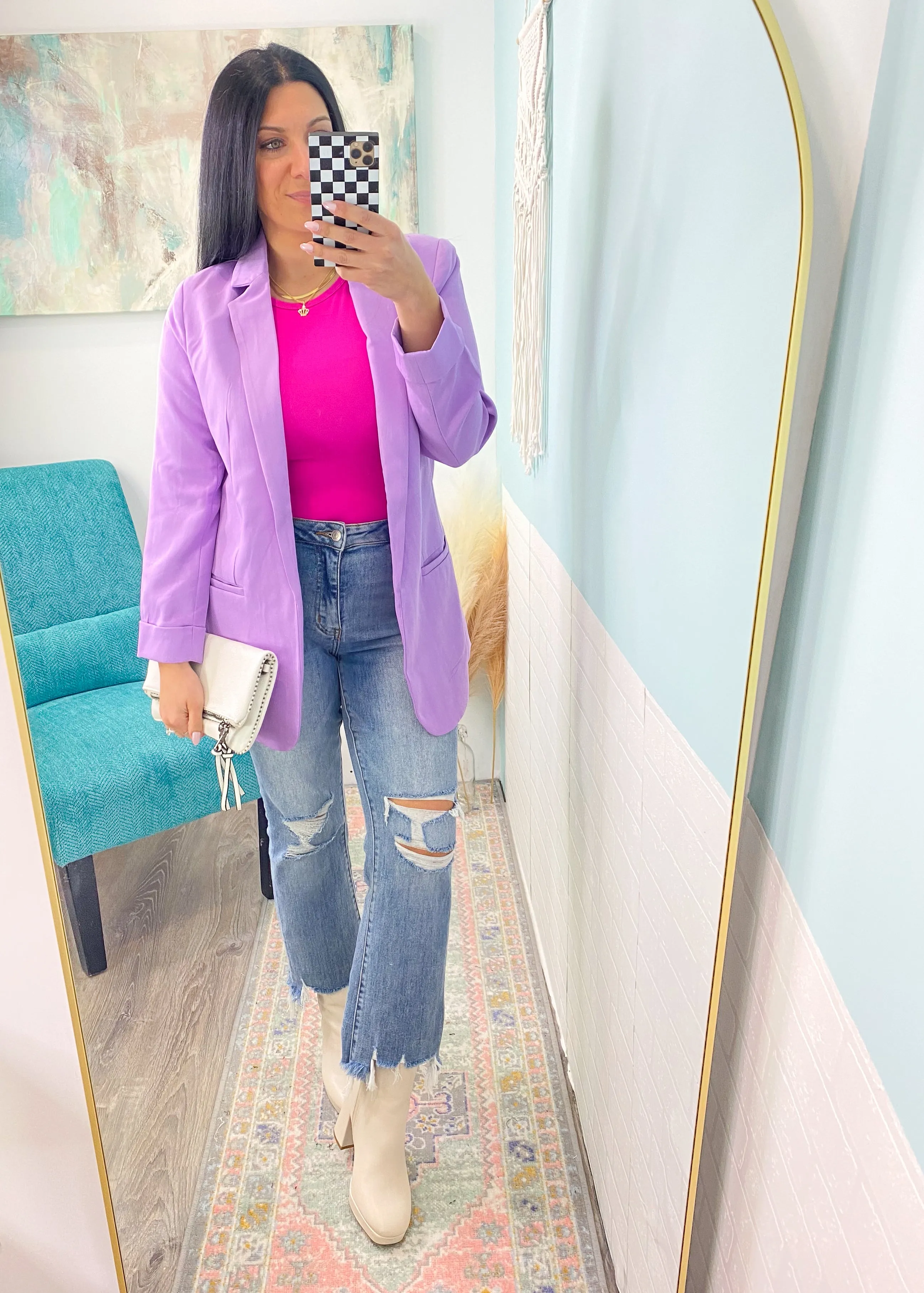 'New Bloom' Bold Lavender Blazer