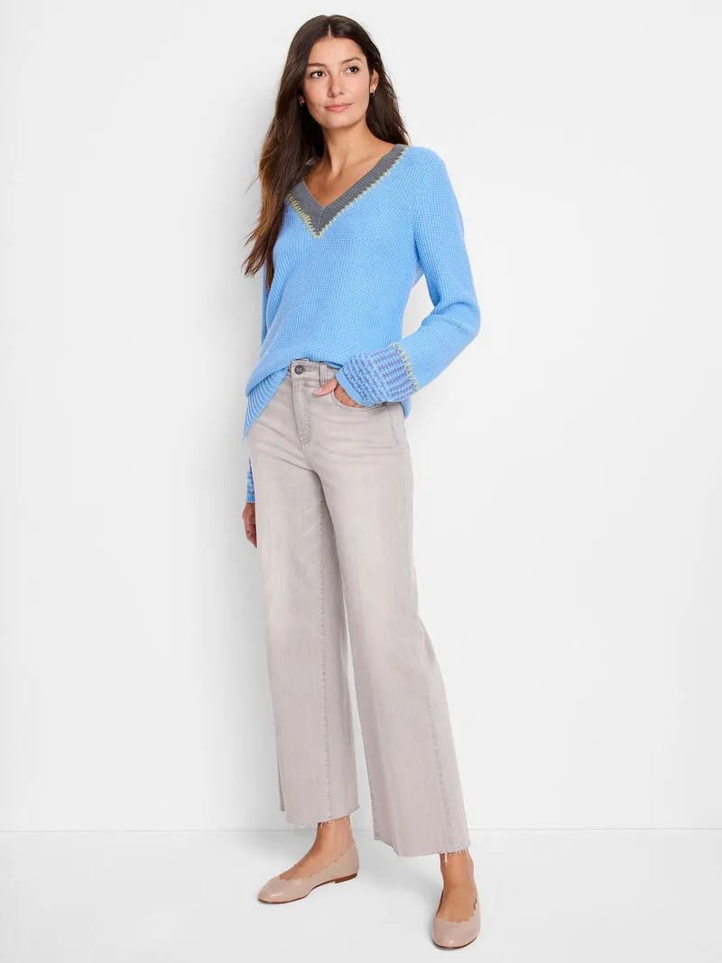 NIC ZOE Tipped Texture Sweater