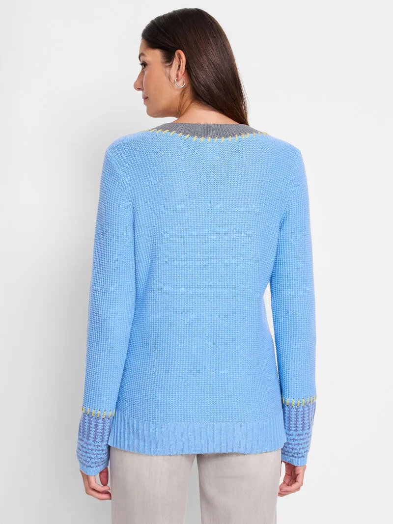 NIC ZOE Tipped Texture Sweater