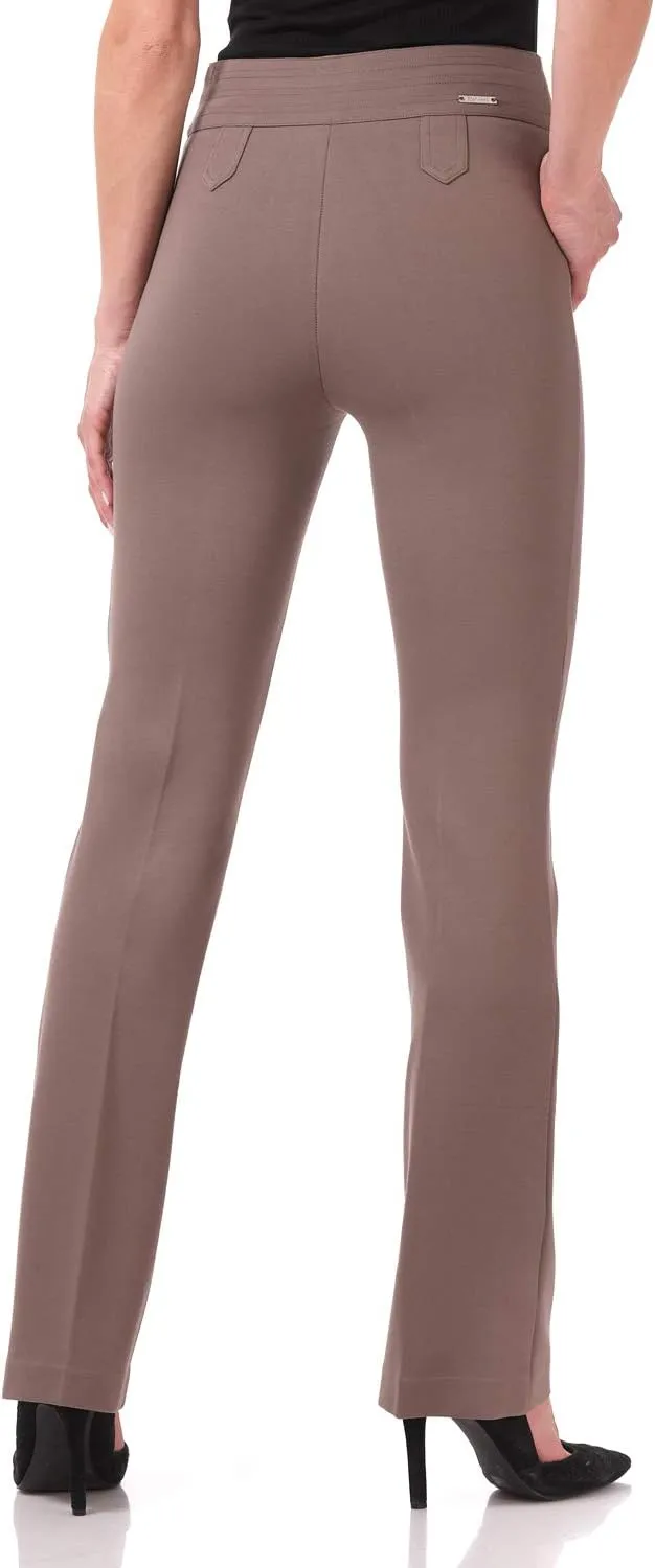 Rekucci Women's Secret Figure Pull-On Knit Bootcut Pant w/Tummy Control