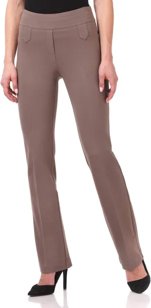 Rekucci Women's Secret Figure Pull-On Knit Bootcut Pant w/Tummy Control