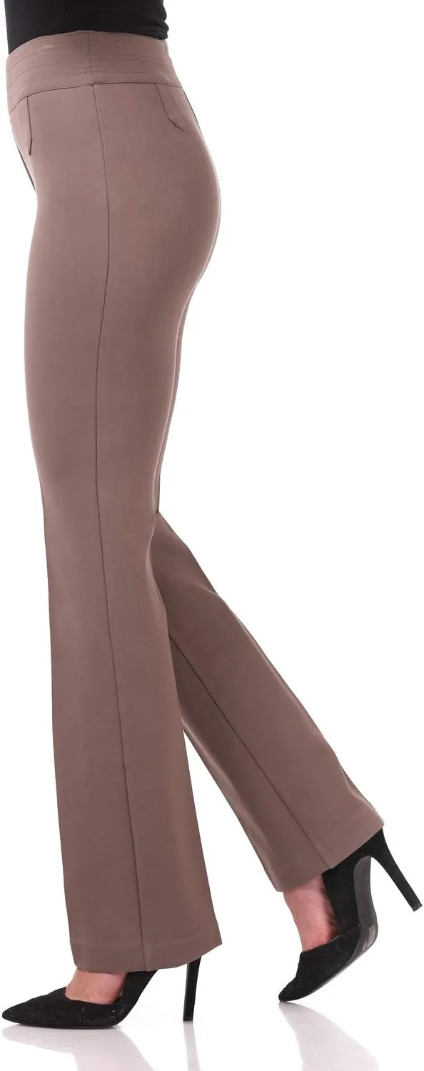 Rekucci Women's Secret Figure Pull-On Knit Bootcut Pant w/Tummy Control
