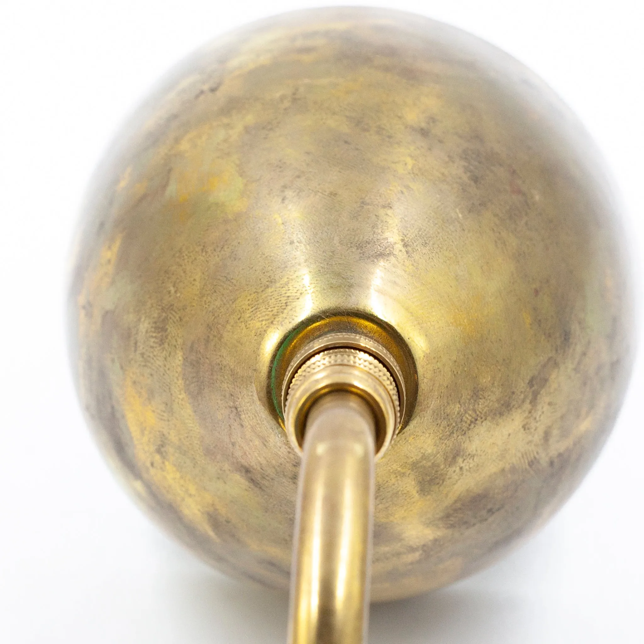 Sleek Modern Antique Brass Wall Sconce