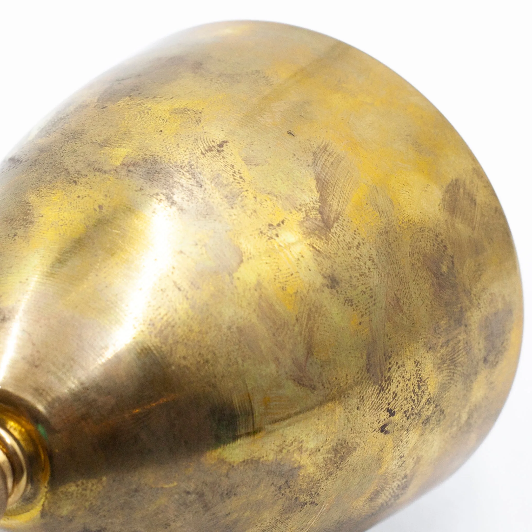 Sleek Modern Antique Brass Wall Sconce