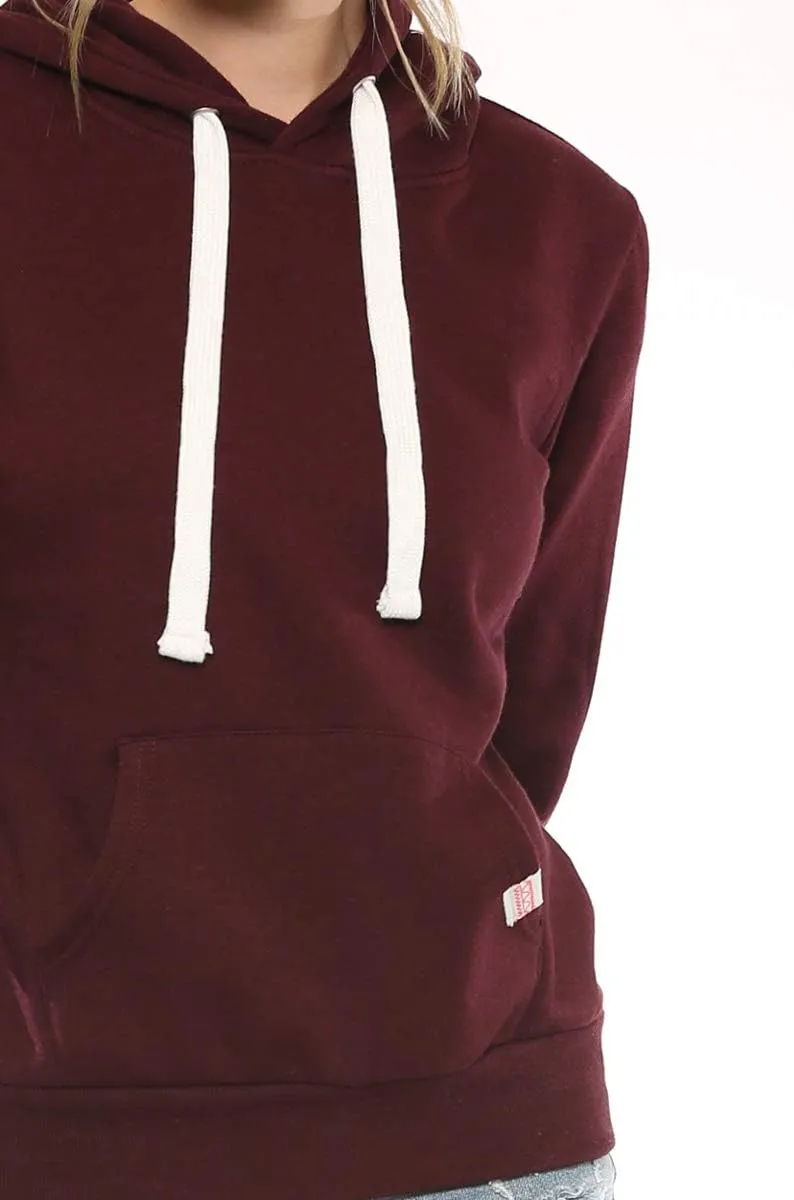 Urban Look Womens Active Long Sleeve Fleece Lined Fashion Hoodie Pullover with Plus Size