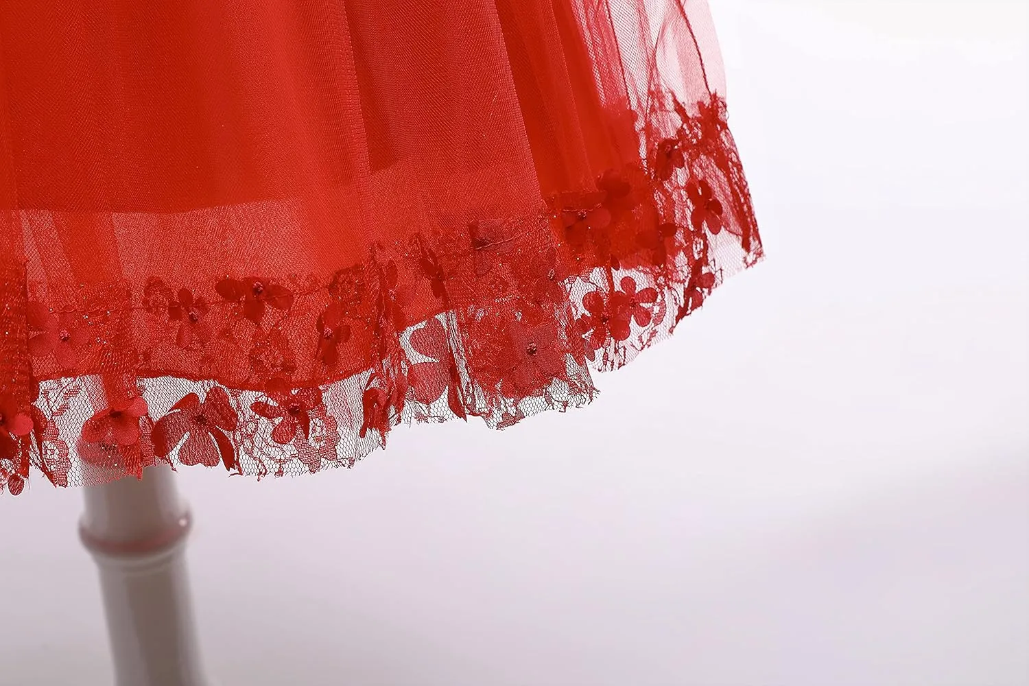 Weileenice Holiday Big/Little Girl Flower Lace A-line Wedding Party Dresses Kids Pageant Birthday Formal Dress
