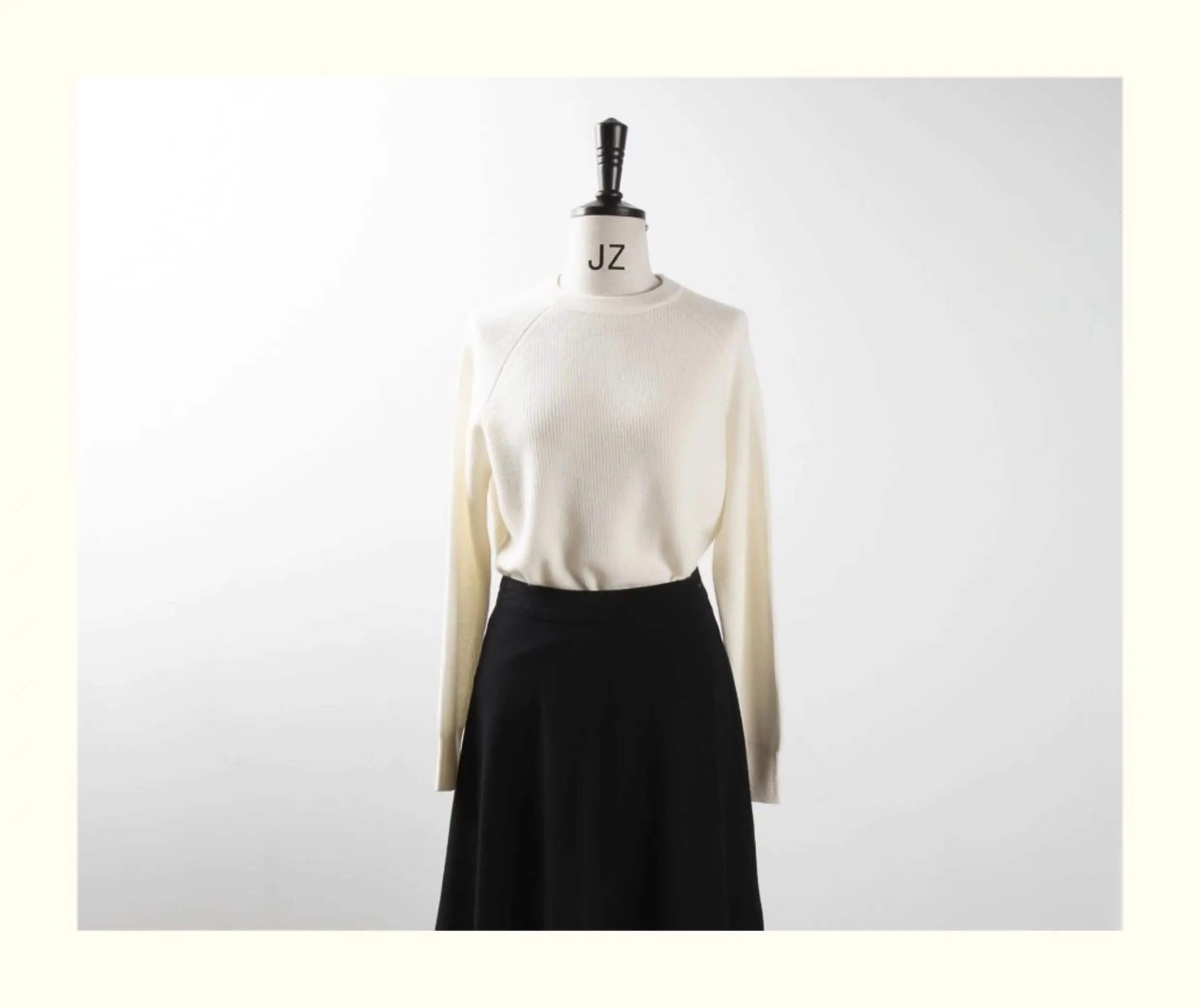 women's cashmere ribbed crew neck sweaters