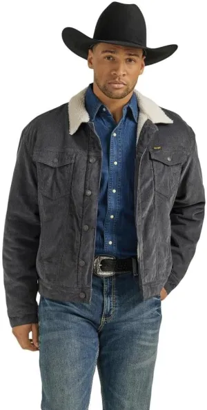 Wrangler Men's Cowboy Cut Corduroy Jacket Blue L