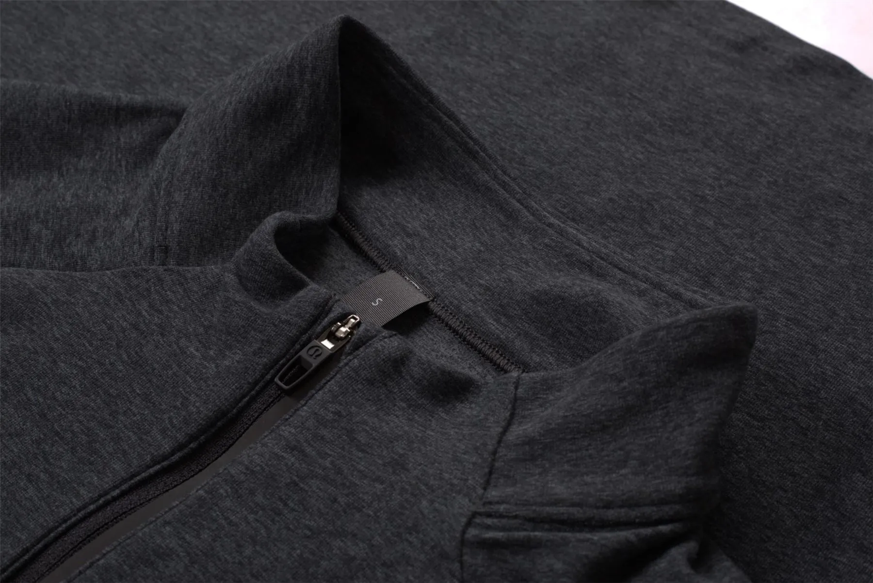 x TRENDYGOLF Surge Warm Half-Zip Heathered Graphite Grey/Black - AW23